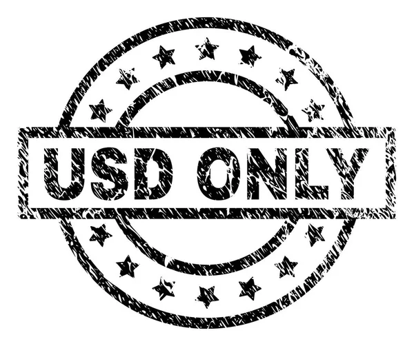Grunge Texturizado USD SOLO Sello de sello — Vector de stock