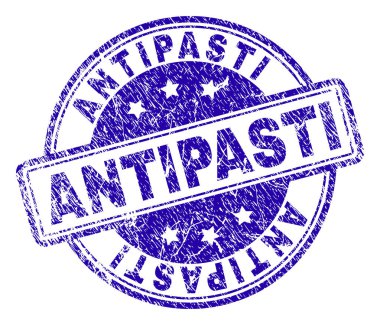 Çizik dokulu Antipasti damga mühür