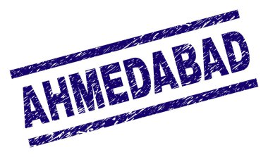 Dokulu Ahmedabad damga mühür çizik