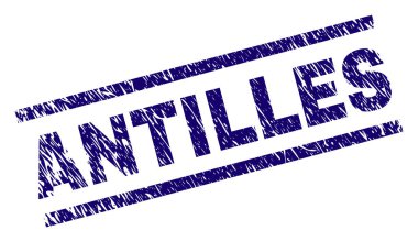 Grunge Antilleri damga mühür dokulu