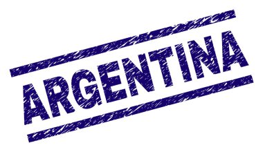 Dokulu Arjantin damga mühür çizik