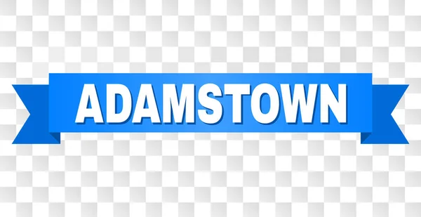 Modrá stuha s textem Adamstown — Stockový vektor
