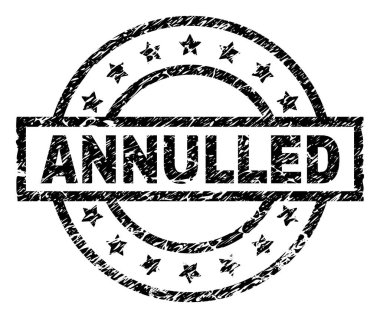 Dokulu iptal damga mühür çizik