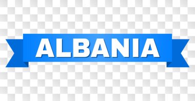 Arnavutluk metin ile mavi bant