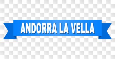 Andorra La Vella açıklamalı mavi bant