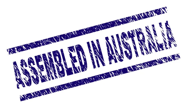 Grunge texturált összeszerelt Ausztrália pecsét pecsét — Stock Vector