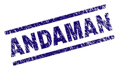 Grunge Andaman damga mühür dokulu