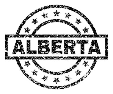 Dokulu Alberta damga mühür çizik