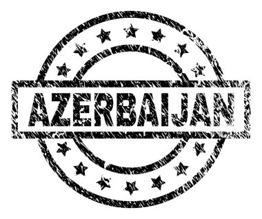 Grunge Azerbaycan damga mühür dokulu