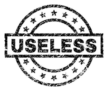 Grunge işe yaramaz damga mühür dokulu