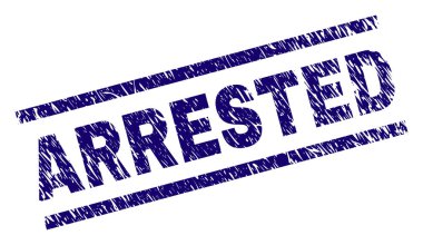 Dokulu grunge damga mühür tutuklandı