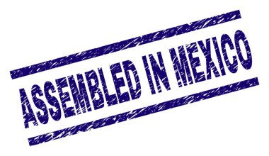 Grunge dokulu monte içinde Meksika damga mühür