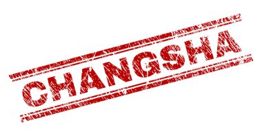 Grunge Changsha damga mühür dokulu