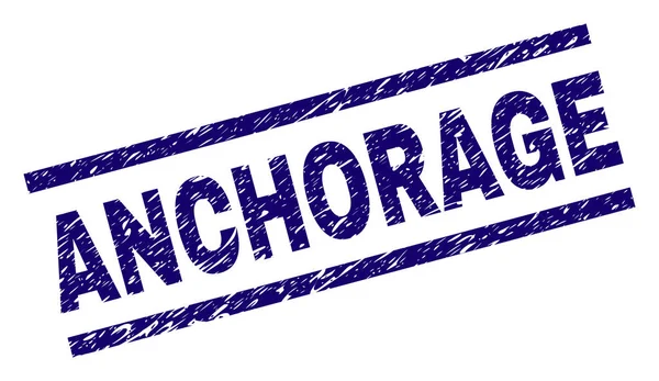 Grunge Anchorage damga mühür dokulu