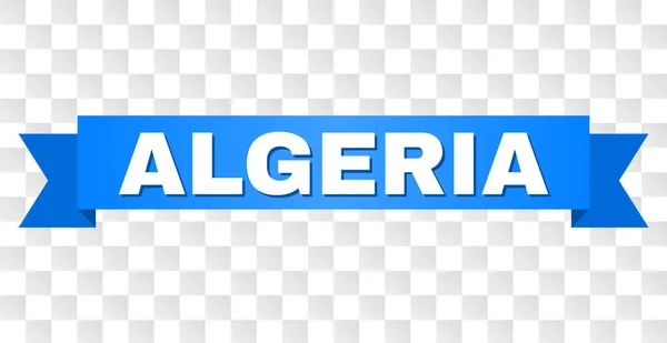 Fita azul com título de ALGÉRIA —  Vetores de Stock