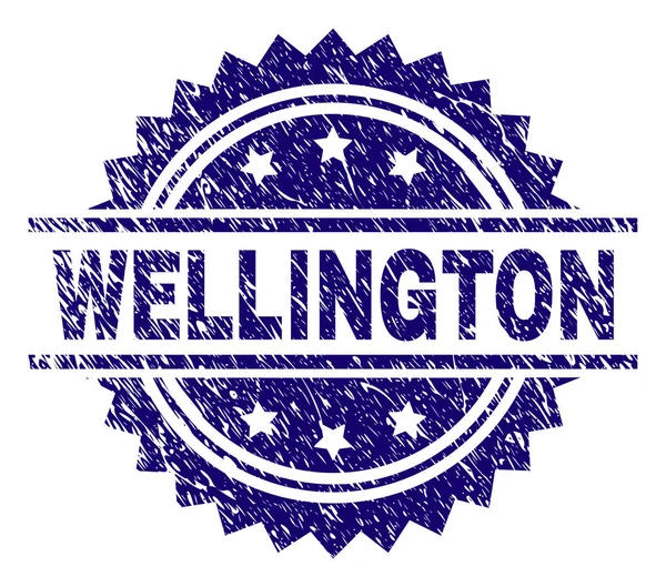 Sello de sello WELLINGTON texturizado Grunge — Vector de stock