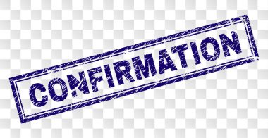 Çizik onay dikdörtgen damgası