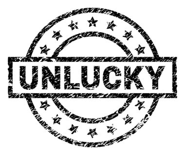 Grunge şanssız damga mühür dokulu