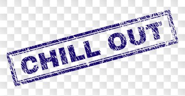 Çizik Chill Out dikdörtgen damgası