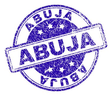 Grunge Abuja damga mühür dokulu