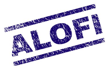 Dokulu Alofi damga mühür çizik