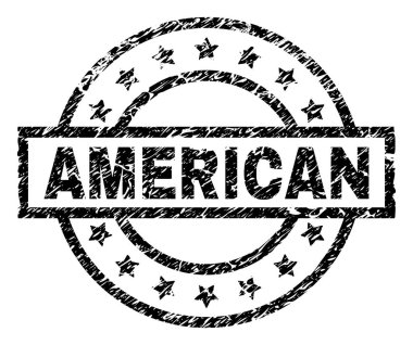 Grunge Amerikan damga mühür dokulu