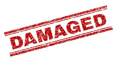 Dokulu grunge damga mühür zarar