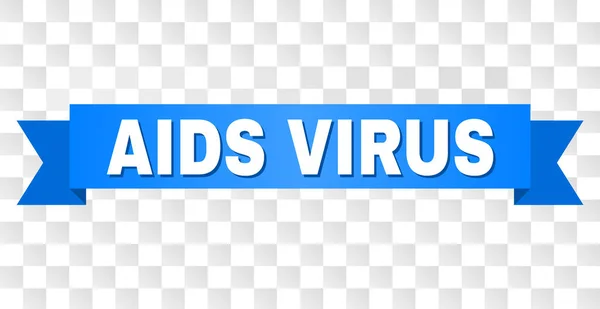 Blauwe Tape met Aids Virus tekst — Stockvector