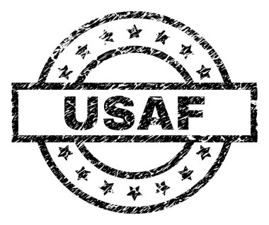 Grunge Usaf damga mühür dokulu