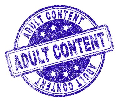 Grunge yetişkin içerik damga mühür dokulu