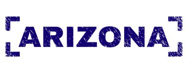 Grunge Arizona damga mühür köşeleri içinde dokulu