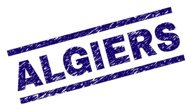 Grunge Algiers damga mühür dokulu