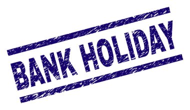 Çizik dokulu banka tatil damga mühür