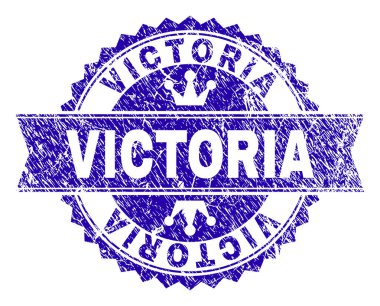 Kurdele ile dokulu Victoria damga mühür çizik