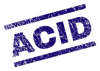 Dokulu asit damga mühür çizik