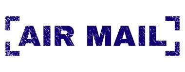 Grunge hava posta damga mühür köşeleri içinde dokulu