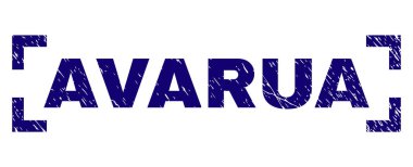 Grunge Avarua damga mühür köşeler arasında dokulu