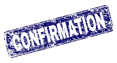 Yuvarlatılmış dikdörtgen damga grunge onay çerçeveli