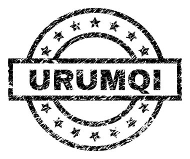 Grunge Urumçi damga mühür dokulu