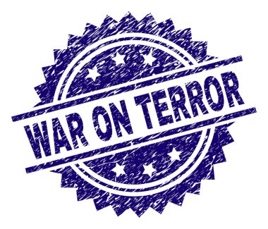 Grunge savaş terör damga mühür dokulu