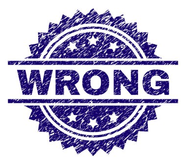 Dokulu yanlış damga mühür çizik