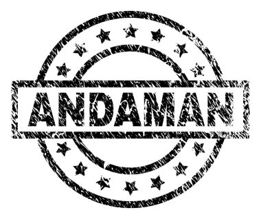 Grunge Andaman damga mühür dokulu