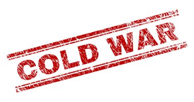 Grunge soğuk savaş damga mühür dokulu