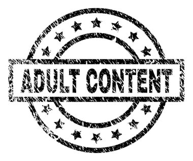 Grunge yetişkin içerik damga mühür dokulu