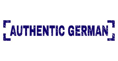 Dokulu otantik Alman damga mühür köşeleri içinde çizik