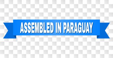 Mavi şerit ile Paraguay metinde monte