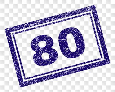Çizik 80 dikdörtgen damgası