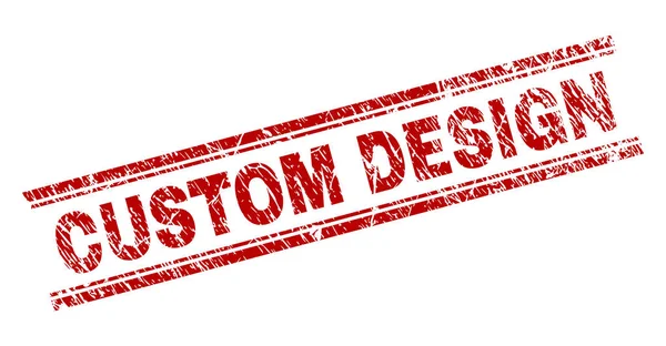 Grunge texturizado CUSTOM design selo —  Vetores de Stock