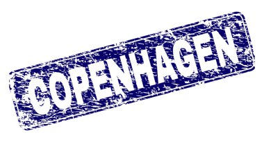 Yuvarlatılmış dikdörtgen damga çizilmiş Copenhagen çerçeveli