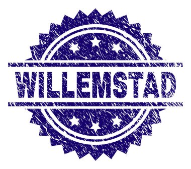 Grunge Willemstad damga mühür dokulu